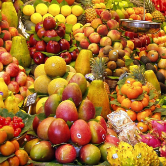 fruit at a foreign market