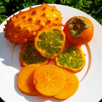 Persimmon & Horned Melon